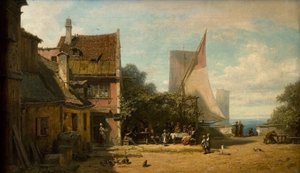 Karczma nad jeziorem autorstwa Carl Spitzweg