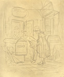 Zollvisitation I, połowa końca XIX wieku, ok. 1924. autorstwa Carl Spitzweg