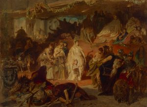 Thusnelda w triumfalnej procesji Germanika autorstwa Carl Theodor von Piloty