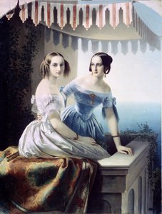 Portret wielkich księżnych Marii Nikołajewny Rosji (księżnej Leuchtenberg autorstwa Carl Timoleon von Neff
