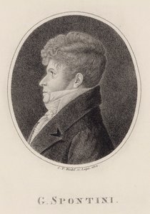 Portret dyrygenta i kompozytora Gaspare Spontini 1774-1851, 1813.