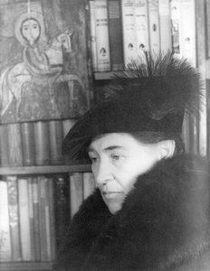 Willa Cather (1873-1947) 22 stycznia 1936 (zdjęcie czarno-białe) autorstwa Carl Van Vechten