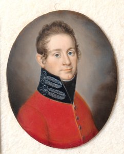 Portret nieznanego mężczyzny w czerwonym mundurze autorstwa Carl Viertel