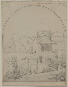 Widok z mojego okna w Rzymie recto Żołnierz w pejzażu verso , ok. 1900 r. 1817. autorstwa Carl Wilhelm Tischbein