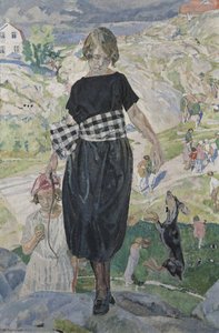 Skaczący pies, 1920 autorstwa Carl Wilhelm Wilhelmson