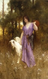 Pasterka (olej na płótnie) autorstwa Carl Wunnerberg