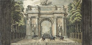 Festiwal w Catherinehof, 1824-1825. autorstwa Carl von Hampeln