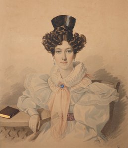 Portret Anny Platonovnej Plautina 1808-1886, lata 30. XIX wieku.