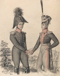 Portret Piotra Pietrowicza Jesipowa 1797-1876 i Pawła Jakowlewicza de Witte 1796-1864, początek 182