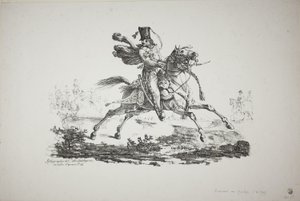 Galopujący Hussard autorstwa Carle Vernet