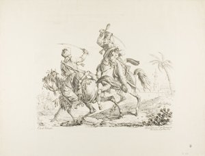 Hussard zabija Mameluka szablą autorstwa Carle Vernet