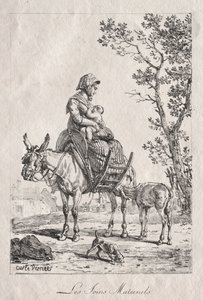 Opieka macierzyńska. autorstwa Carle Vernet