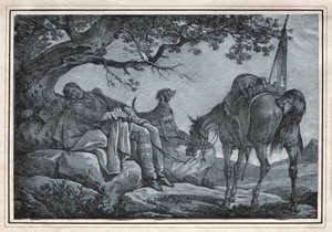 Śpiący żołnierz. autorstwa Carle Vernet
