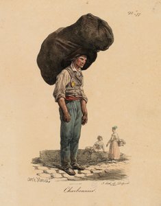 Węglarz z „Les Cris de Paris” autorstwa Carle Vernet