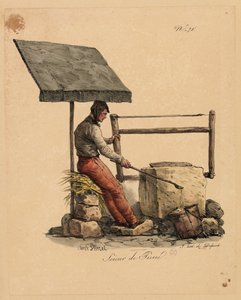 Kamieniarz z „Les Cris de Paris” autorstwa Carle Vernet