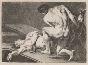 Złożenie do grobu autorstwa Carle van Loo