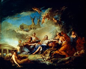 Diana Odpoczynek na polowaniu, XVII wiek. autorstwa Carle van Loo