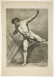 Rysunek, od Six Figures Académiques autorstwa Carle van Loo