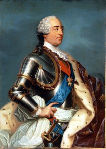 Portret Ludwika XV (1710 - 1774). Obraz Carle Van Loo (1705-1765). autorstwa Carle van Loo
