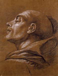 Studium, Carle van Loo (1705-1765), sangwiniczny rysunek autorstwa Carle van Loo