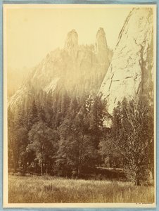 Iglice katedry, Yosemite autorstwa Carleton E. Watkins