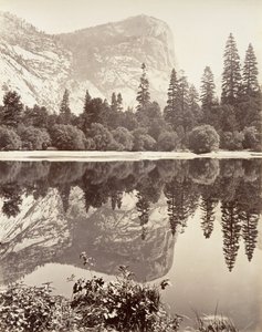 Jezioro Lustrzane, Yosemite, ca. 1872, wydrukowany ca. 1876. autorstwa Carleton E. Watkins.