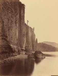 Przylądek Horn, rzeka Columbia, Oregon, 1867 r. (zdjęcie) autorstwa Carleton Emmons Watkins