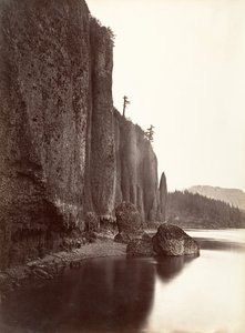 Cape Horn, Columbia River, Oregon, 1867. autorstwa Carleton Emmons Watkins