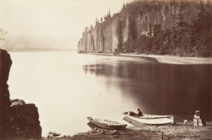 Cape Horn, Oregon, 1867, druk ok. 1876. autorstwa Carleton Emmons Watkins