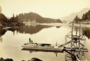 Pływające Koło Łososia, Kaskady, 1867