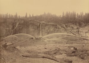 Malakoff Diggins, North Bloomfield, hrabstwo Nevada, 1871 r. (zdjęcie ilustracyjne) autorstwa Carleton Emmons Watkins