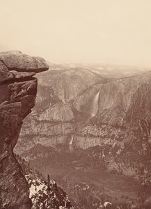 Wodospad Yosemite z Glacier Point, 1878-1881 (zdjęcie)