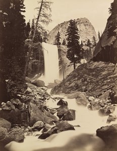 Wiosna wiosenna, Yosemite, 1865-66, druk ok. 1875. autorstwa Carleton Emmons Watkins