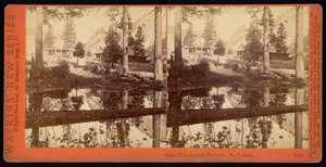 Casa Nevada i domek. Yo Semita autorstwa Carleton Watkins