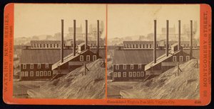 Skonsolidowana Virginia Pan Mill, Virginia City autorstwa Carleton Watkins