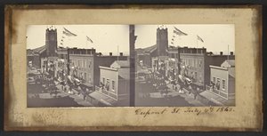 Ulica Duponta, 4 lipca 1862 r. autorstwa Carleton Watkins