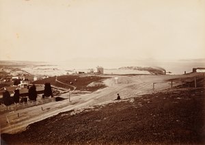 Golden Gate z Russian Hill autorstwa Carleton Watkins