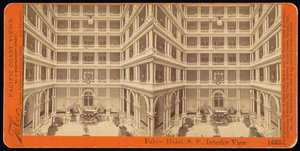 Palace Hotel, S.F., widok na wnętrze