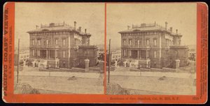 Rezydencja gubernatora Stanford, Cal. St. Hill, S.F autorstwa Carleton Watkins