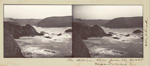 Rzeka Albion z wybrzeża, Mendocino autorstwa Carleton Watkins