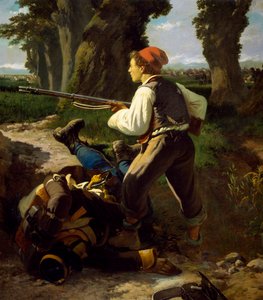 Pasquale Cova w bitwie pod Varese, 26 maja 1859, Carlo Ademollo (1825-1911)
