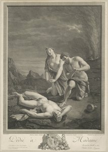 Adam i Ewa przy zwłokach Abla autorstwa Carlo Antonio Porporati