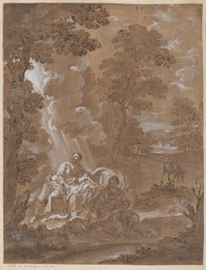 Reszta w ucieczce do Egiptu autorstwa Carlo Antonio Tavella
