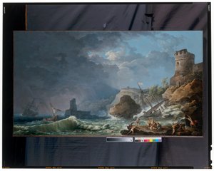 Burza U Skalistego Wybrzeża autorstwa Carlo Bonaria or Bonavia