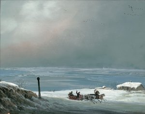Okolice Odessy zimą 1841 r. autorstwa Carlo Bossoli