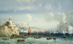 Wojna we Włoszech: Genua, przybycie cesarza Napoleona III, 1859