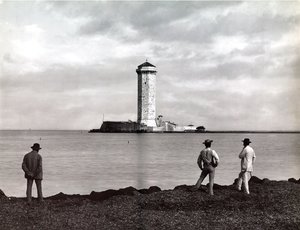 Wieża Marzocco w Leghorn (Livorno), Włochy, ok.1890 (szklana płyta)