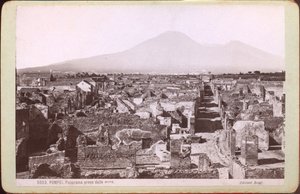 Panorama Pompejów, ok. 1880 r. (zdjęcie)