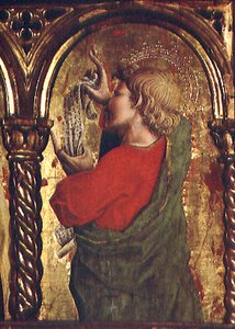 Św. Jan Ewangelista, fragment z poliptyku Sant