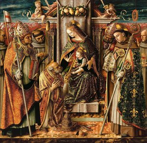 Dostarczenie kluczy, ok. godz. 1490 autorstwa Carlo Crivelli